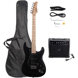 GLARRY Full Size Electric Guitar for Music Lover Beginner with 20W Amp and Accessories Pack Guitar Bag, 39" Right Handed - 1 of 4