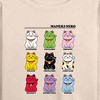 Women's - Instant Message - Lucky Cat Lightweight French Terry Wide Neck Long Sleeve Graphic Shirt - 2 of 4