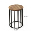 Maggift Patio End Tables Accent Side End Table for Outdoor and Indoor, Garden, Backyard Use, Special Design, Multicolored, 15.25"*15.25"*21.7" - 2 of 4