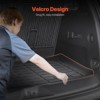 VEVOR Cargo Mats Compatible Chevrolet Tahoe & GMC Yukon 2021-2024, Custom Fit TPE Cargo Liner Set for SUVs, Trunk Mat and Backrest Mats, Black - 4 of 4