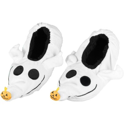 Nightmare Before Christmas Zero Ghost Dog Slipper Socks No-Slip Sole  (Small) White