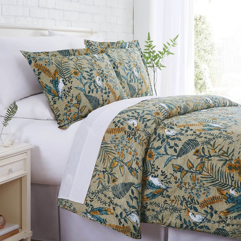 Southshore Fine Living Paradise 300 Thread-Count 100% Cotton Sateen Duvet Cover Set - Limited Run, 1 of 7