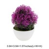 Unique Bargains Artificial Plants Frosted Pine Topiary Plastic 2.17"x2.17"x6.69" 1 Pc - 3 of 4