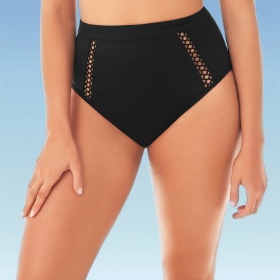 high waisted slimming swim bottoms