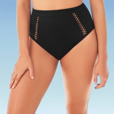 high waisted control top swim bottoms