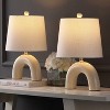 JONATHAN Y Zadie Scandinavian Minimalist Ceramic Arch LED Table Lamp - 2 of 4
