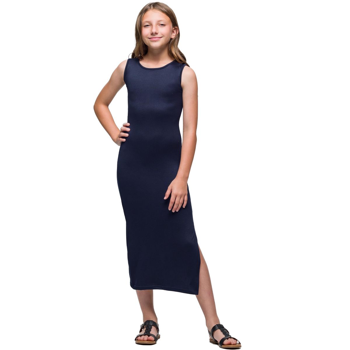Girls Side Slit Maxi Dress - 24sevenKid™ - thumbnail 5