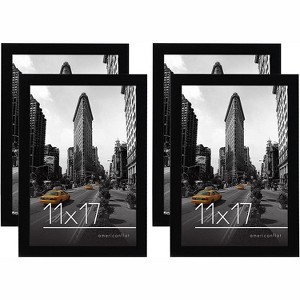Americanflat Picture Frame with tempered shatter-resistant glass - Available in a variety of Sizes and Colors - 1 of 4