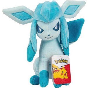 Pokémon 8" Glaceon Plush - Officially Licensed - Quality & Soft Stuffed Animal Toy - Eevee Evolution - A- Great Gift for Kids & Fans of Pokemon - 1 of 3