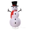 48" LED Tinsel & Fabric Snowman Collapsible Novelty Sculpture Light - Haute Décor - 2 of 4