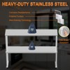 Heavy Duty Stainless Steel Prep Table with Backsplash & Adjustable Shelf, NSF Certified Commercial Work Table, Anti-Rust & Easy to Clean - 2 of 4