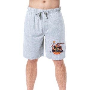 Looney Tunes Mens' Space Jam Tune Squad Movie Characters Pajama Shorts Grey - 1 of 3