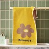 REGALWOVEN Soft Absorbent Cute Floral Pattern Cotton Decorative Hand Towel 13 x 30 Inch - 3 of 4