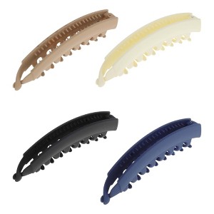 Unique Bargains Women's Fashion Banana Hair Clips 4 Pcs - 1 of 4