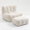 NicBex Bean Bag Chair,Beanbag Chair with Ottoman,Adult Lounge Sofa,Comfy Chair for Living Room Bedroom - 4 of 4
