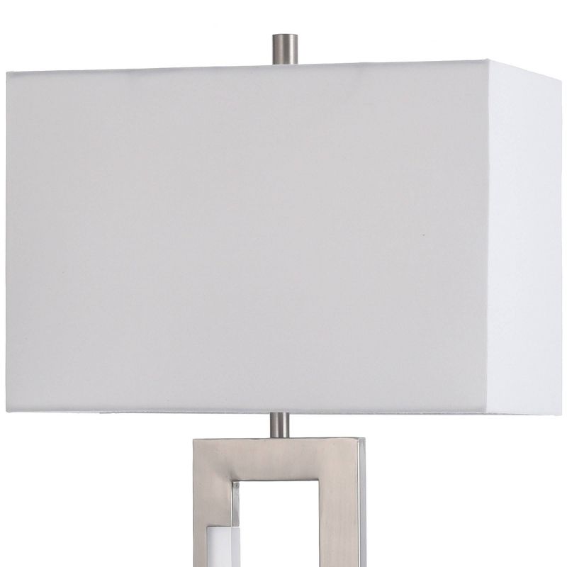 Steel Table Lamp Brushed Steel Finish - StyleCraft, 3 of 5