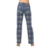 Women's Vintage Plaid Straight Leg Jeans - Judy Blue - 3 of 4