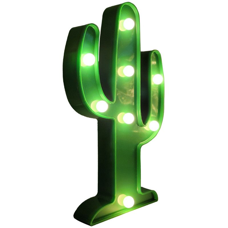 CIAO Tech Cactus Shaped Night Light Table Lamp LED Light For Kids' Room, 3 of 5