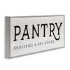 Stupell Industries Rustic Pantry Groceries Sign Framed Giclee Art, Gray, 30" x 13" - 2 of 4