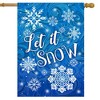 Briarwood Lane Winter Double Sided House Flag 40x28 For Outdoor Let It Snow Snowflakes For Winter House Flag - 2 of 4