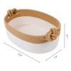 REGALWOVEN Odorless Cotton Rope Handcrafted Compact Size Multiple Use Open Storage Bins 3 Packs - 3 of 4