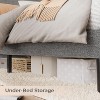 Bed Frame with Charging Station, Queen Size Platform Bed Frame with LED Lights, Modern Upholstered Bed Frame with Headboard, No Box Spring Needed - 4 of 4