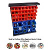 Fleming Supply Organizer Bin Display Rack - 47 Pieces, Blue/Red - 3 of 4