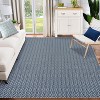 Acekool Vintage Braided-Look Area Rug, Washable Non-Slip Boho Carpet, Soft Low Pile Indoor Accent for Living Room Bedroom Kitchen - 2 of 4
