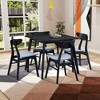 CAVINAS Dining Table Set for 4 Modern Wood Simple Design Square Dining Table Set with 4 Chairs for Kitchen - 2 of 4