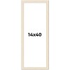 PosterPalooza | 14x40 Wide Barnwood Picture Frame, UV Acrylic, 6 Finishes - Grey, Brown, White, and Black - 2 of 4
