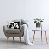 1pc 20"x14" Stupell Industries Abstract Gaming Controller Rectangle Kids' Throw Pillow Black - 2 of 4