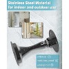 DOMETOUR 2 Pcs Magnetic Door Stoppers – Stainless Steel, Heavy Duty, No-Drill, Wall/Floor Mount, Strong Door Holder to Keep Door Open - 3 of 4