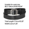 Allegra K Women Pin Buckle Belt Soft Wide Waist Belt Casual Dresses Jeans Pants 1 Pc - 3 of 4