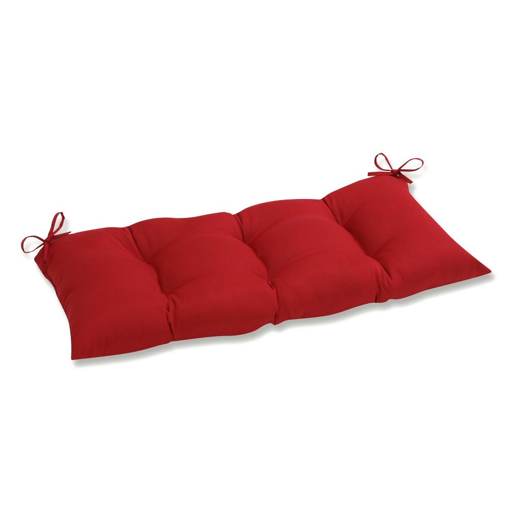Photos - Pillow Outdoor Tufted Bench/Loveseat/Swing Cushion: Weather-Resistant, Fade-Resis