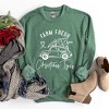 Simply Sage Market Women's Graphic Sweatshirt Farm Fresh Christmas Trees Car - 3 of 4