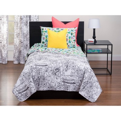 Twin Jungle Jamboree Hidden Pictures Puzzle Quilt - Highlights