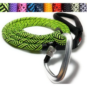 Enthusiast Gear Reflective Rope Dog Leash with Locking Carabiner for Large Medium Small Breeds and Puppy (6’ Feet) - 1 of 4