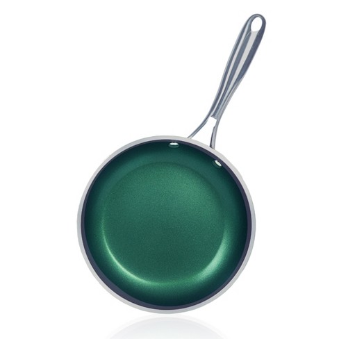 5-Piece Emerald Green Diamond Infused Cookware Set