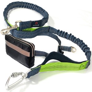 Hands-Free Dog Leash with Locking Carabiner & Waterproof Pouch for Walking, Jogging, Running & Hiking - 1 of 4