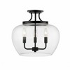 Z-Lite Joliet 3 - Light Semi-Flush Mount in  Matte Black - 4 of 4