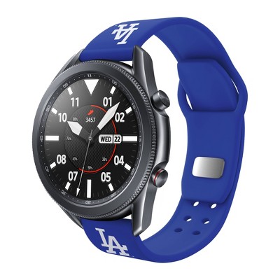 MLB Los Angeles Dodgers Samsung Watch Compatible Silicone Sports Band - 22mm