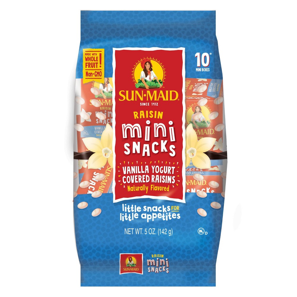 UPC 041143092798 product image for Sun-Maid Vanilla Yogurt Covered Raisins Mini-Snack Box - .05oz / 10ct | upcitemdb.com