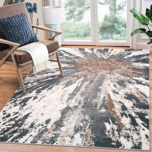 Abstract Rug Wahsable Area Rugs Non-Slip Modern Carpet Low Pile Ultra-Thin Contemporary Floor Mat - 1 of 4