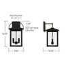 Capital Lighting Bryson 2 - Light Wall Light in  Black - 4 of 4