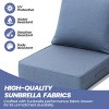 Crestlive Products 24 x 24 inch Sunbrella Outdoor Deep Seat Cushion Water-Repellent & Fade-Resistant Patio Chair Cushion - 4 of 4