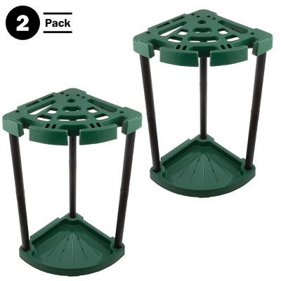 Green and Black Plastic Corner Tool Organizer 2-Pack