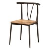 Baxton Studio Tilda Modern Industrial Natural Brown Finished Wood and Dark Bronze Metal 5-Piece Dining Set - 3 of 4