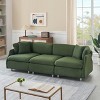 NicBex 95.3 Inch Teddy Sofa Couch 3-Seat Sofa with 2 Throw Pillows for Living Room,Apartment,Bedroom - 2 of 4