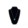 Maya's Grace Gold Oval Turquoise Necklace - Adjustable and Stylish - 4 of 4