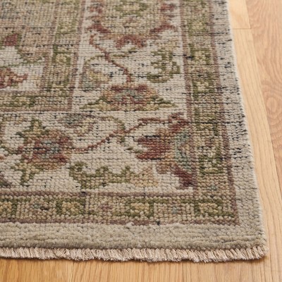 Ivory Elegance 8' x 10' Hand-Knotted Wool Area Rug